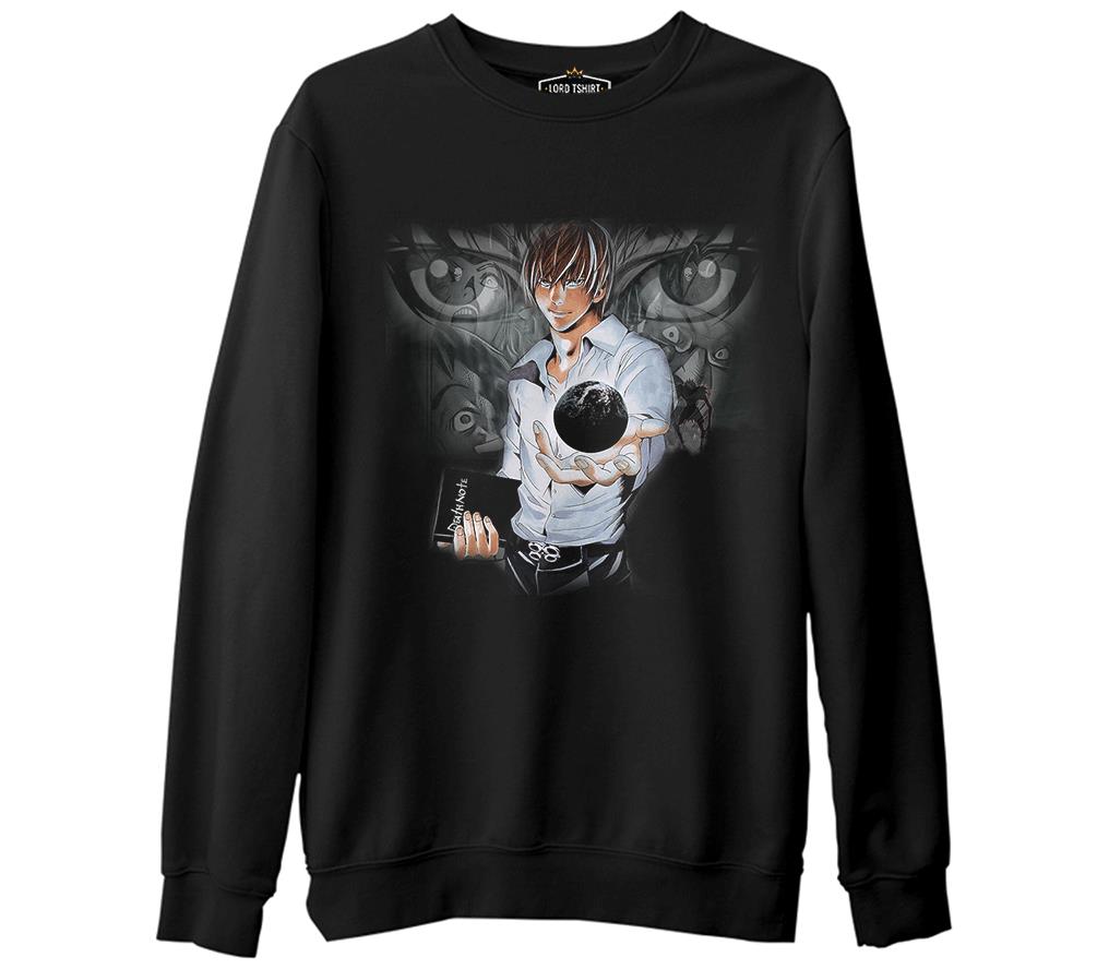 Death Note - 3  Siyah Erkek Kalın Sweatshirt