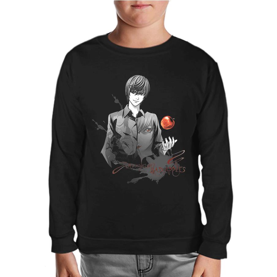 Death Note - Bad Apples Black Kids Sweatshirt
