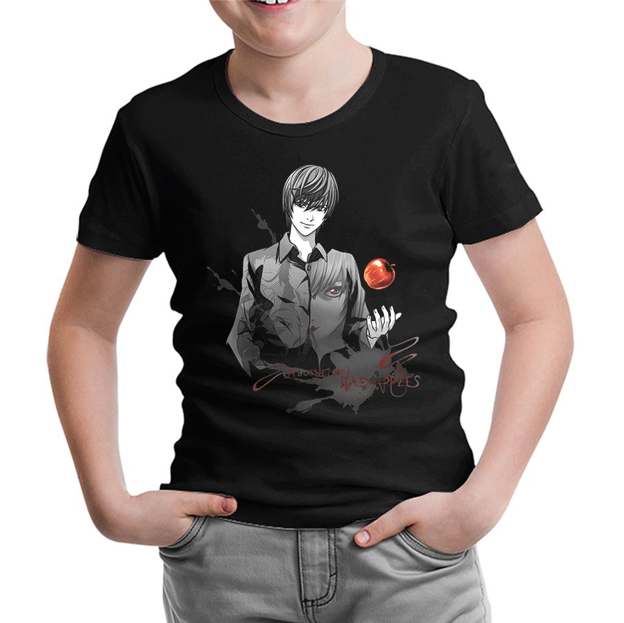 Death Note - Bad Apples Siyah Çocuk Tshirt
