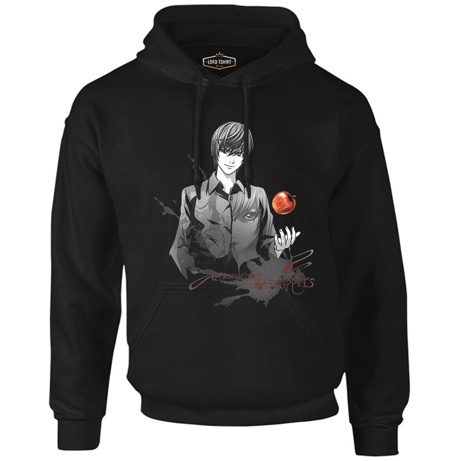Death Note - Bad Apples Siyah Erkek Fermuarsız Kapşonlu