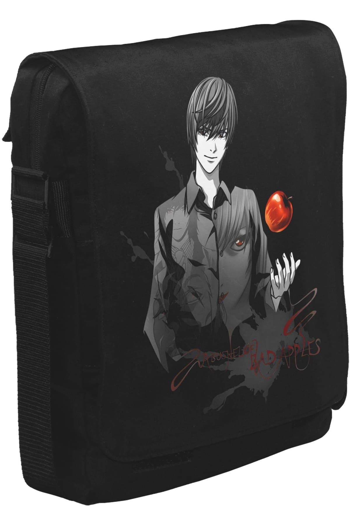 Death Note - Bad Apples Unisex Siyah Postacı Çanta