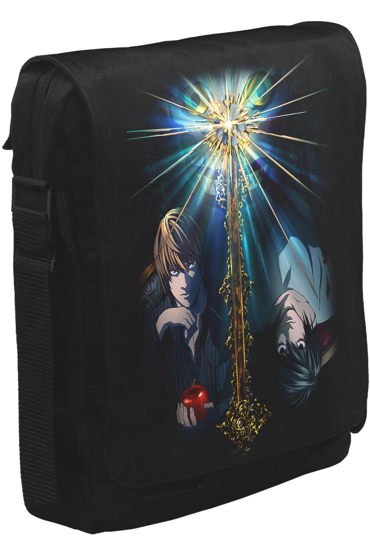 Death Note - II Unisex Siyah Postacı Çanta