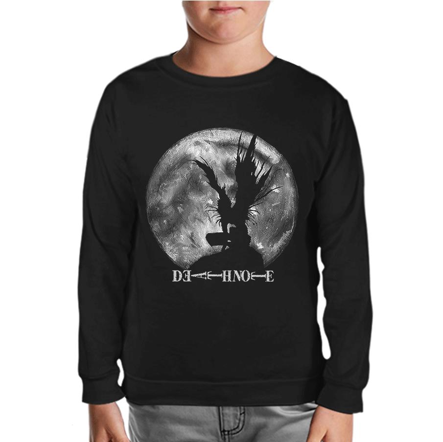 Death Note - Moon 2 Black Kids Sweatshirt