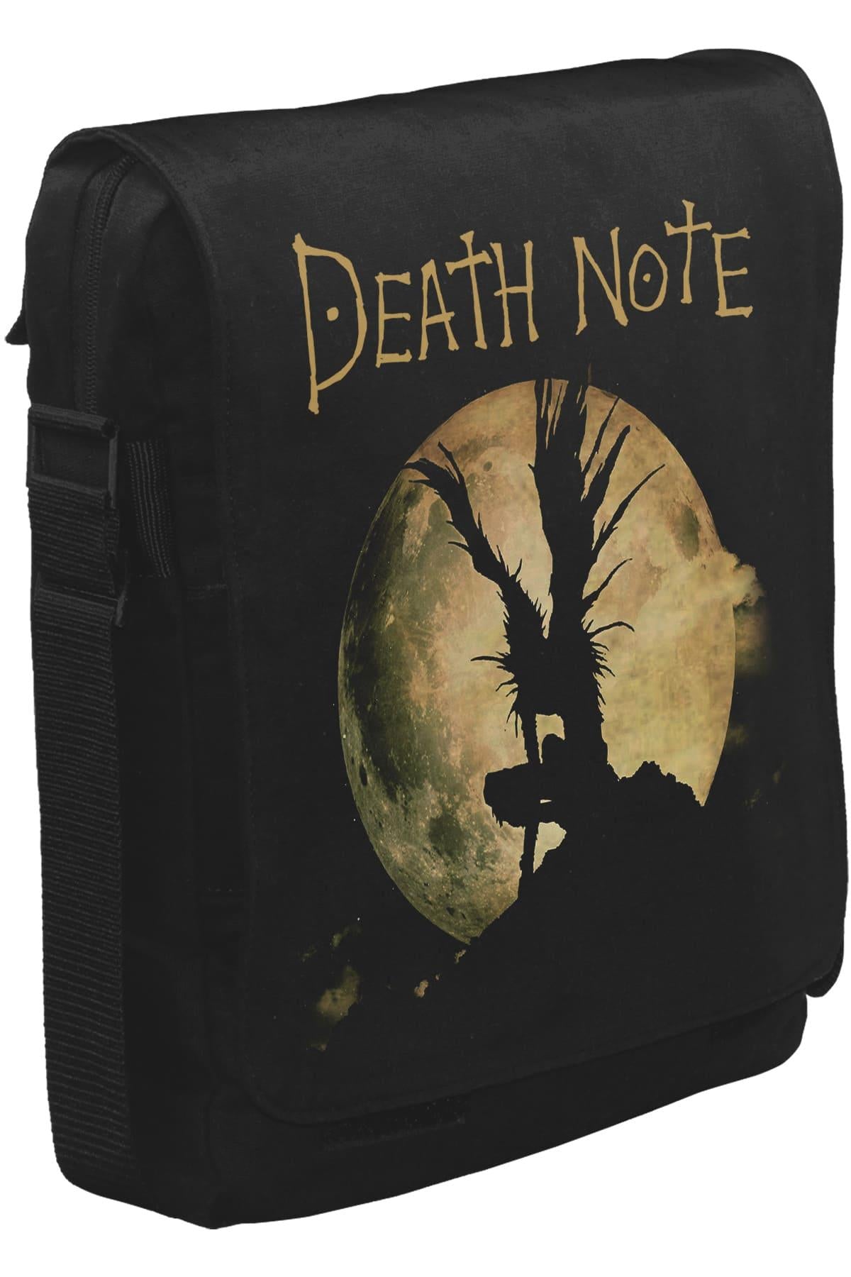 Death Note - Moon Unisex Siyah Postacı Çanta