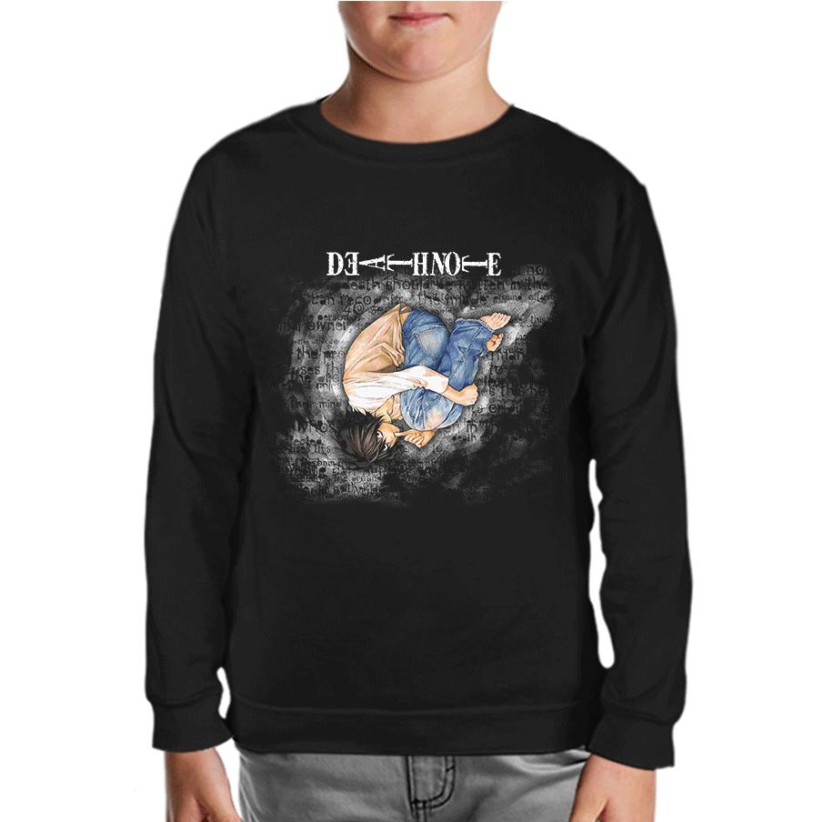 Death Note - Upside Down Black Kids Sweatshirt