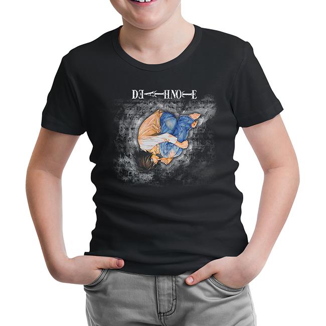 Death Note - Upside Down Black Kids Tshirt