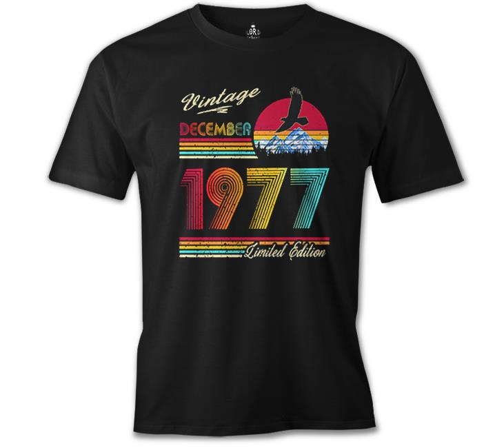 December 1977 Black Men's T-Shirt