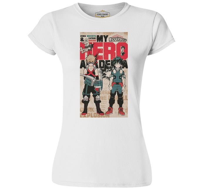 Deku and Todoroki - Anime White Women's Tshirt