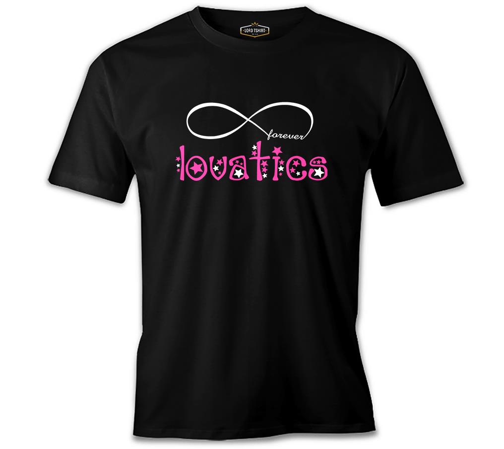 Demi Lovato - Lovatics Siyah Erkek Tshirt