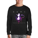 Demi Lovato - Neon Lights Black Kids Sweatshirt