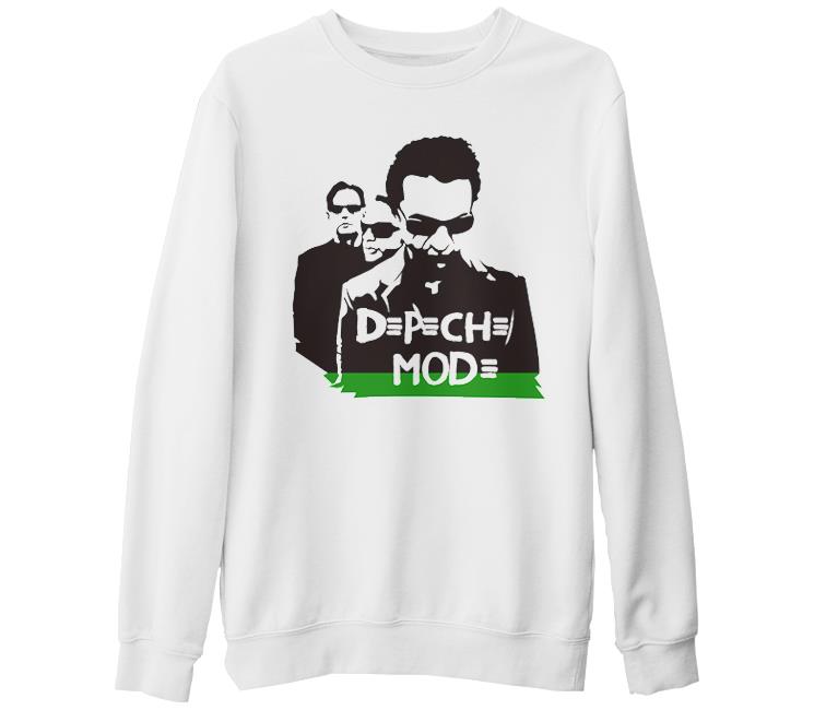 Depeche Mode White Thick Sweatshirt