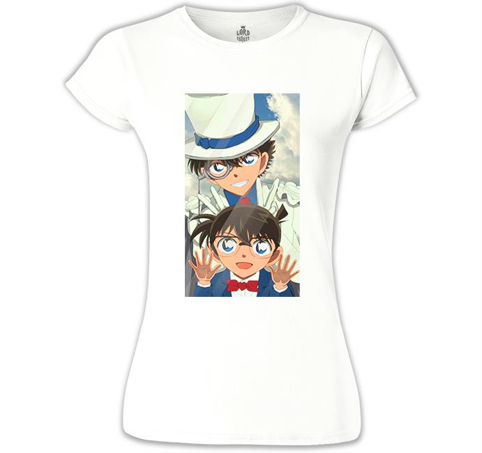 Detective Conan Beyaz Kadın Tshirt