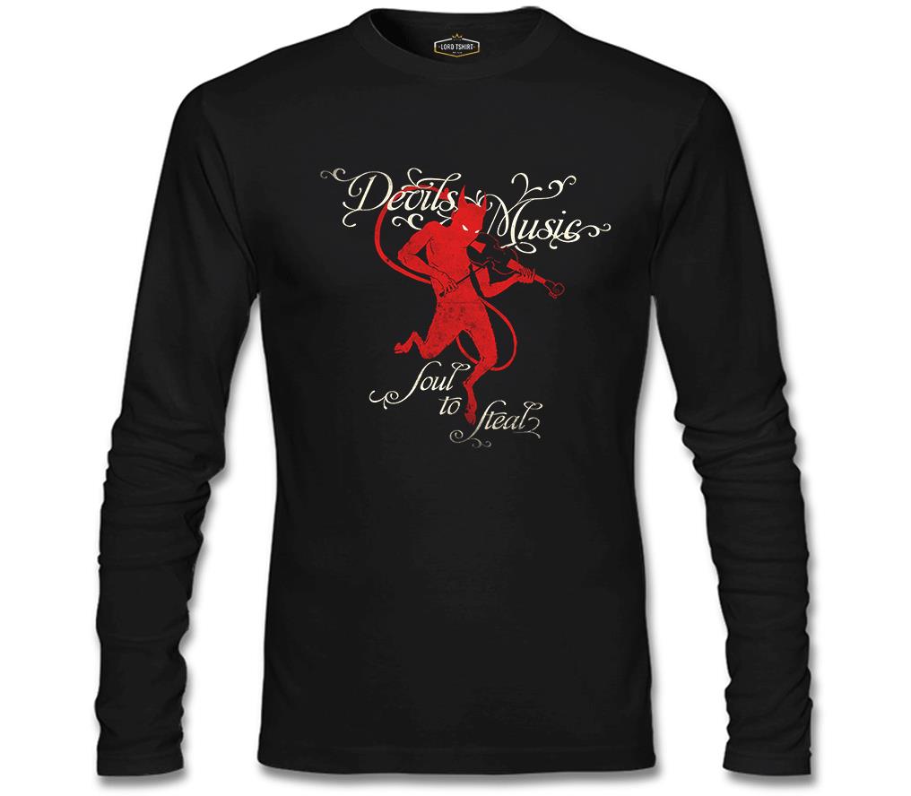 Devil Siyah Erkek Sweatshirt