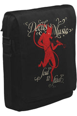Devil Unisex Siyah Postacı Çanta