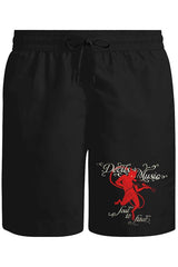 Devil Unisex Siyah Şort