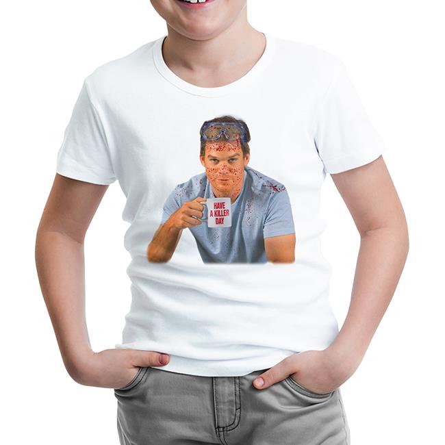 Dexter - Killer Day White Kids Tshirt