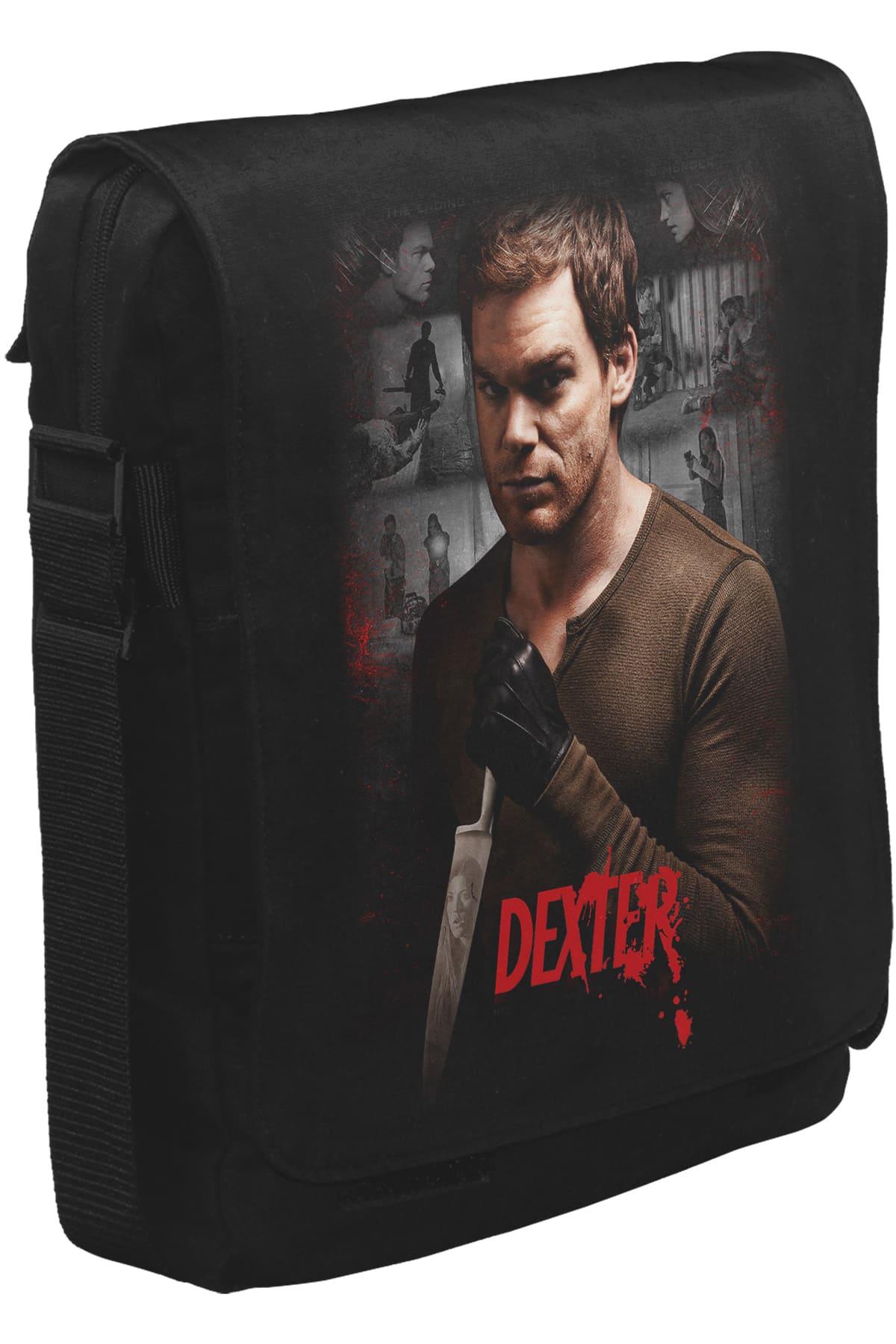 Dexter Unisex Siyah Postacı Çanta