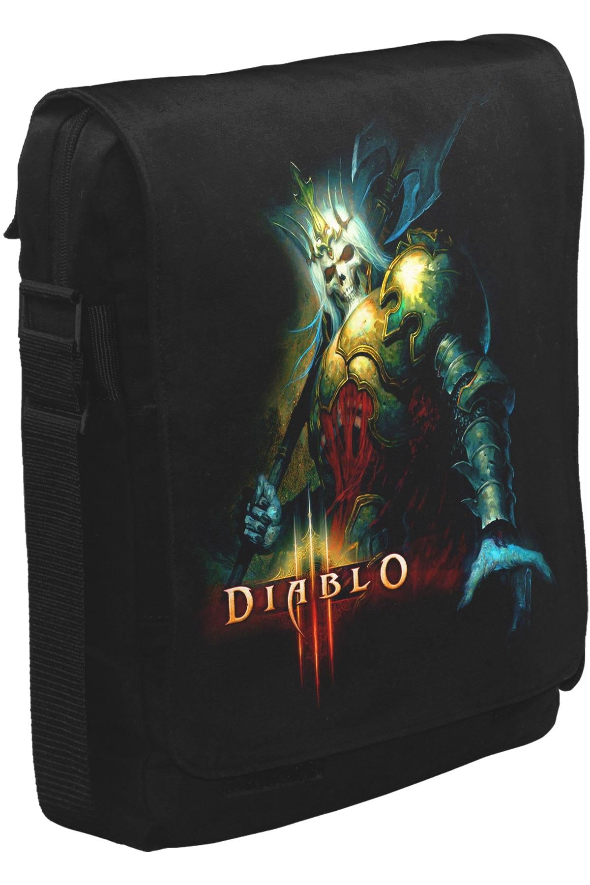 Diablo Unisex Siyah Postacı Çanta