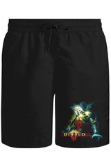 Diablo Unisex Siyah Şort