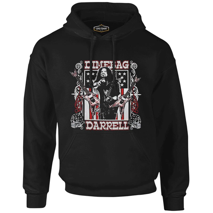 Dimebag Darrell Black Men's Zipperless Hoodie
