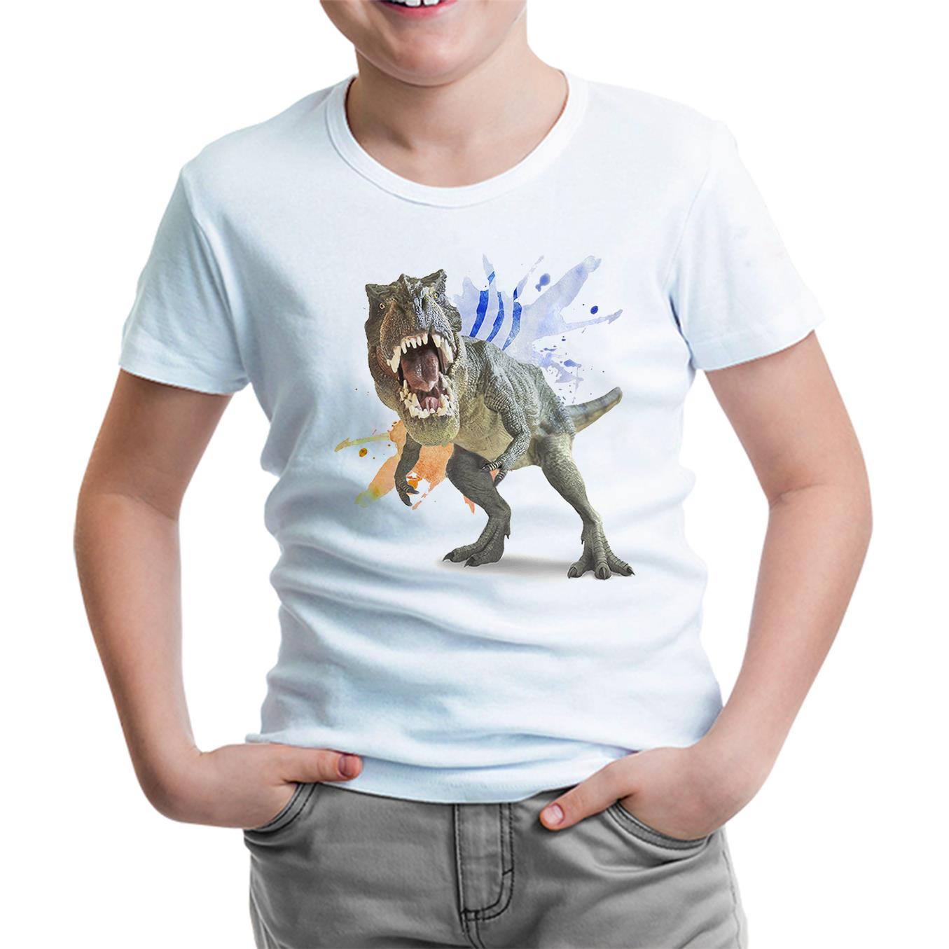 Dinosaur - Trex White Kids T-Shirt