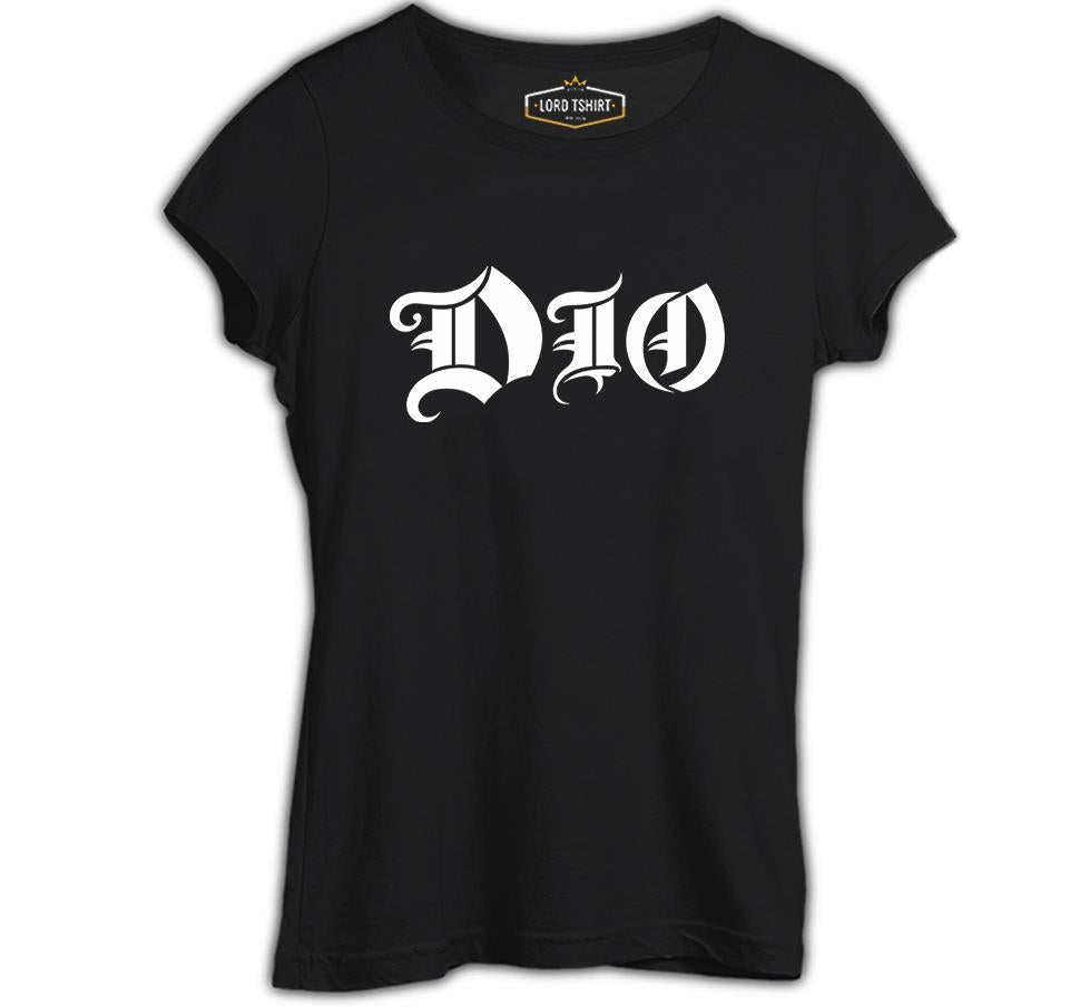 Dio - Logo Siyah Kadın Tshirt