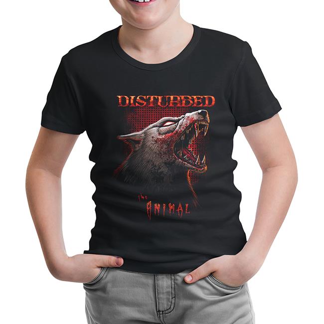 Disturbed - Animal Black Kids Tshirt