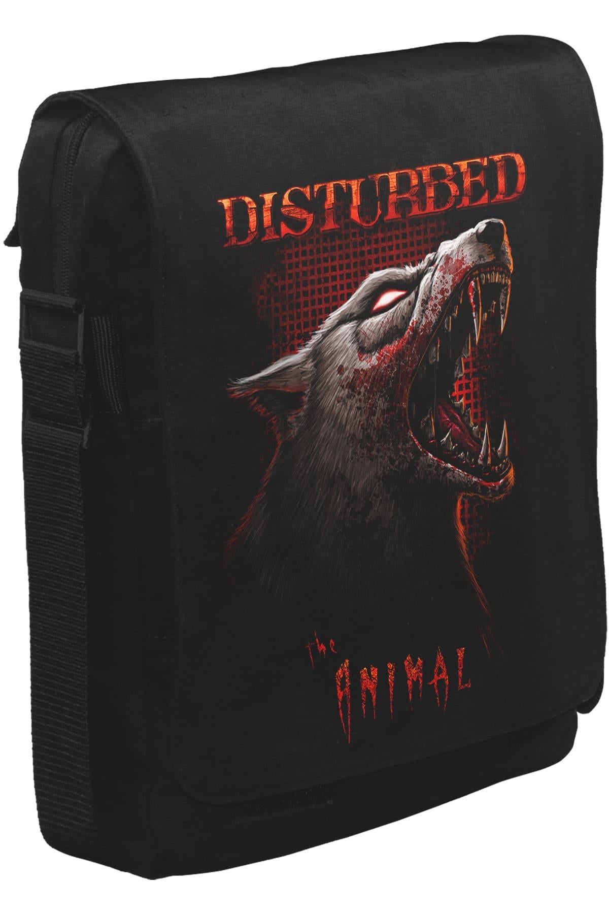 Disturbed - Animal Unisex Siyah Postacı Çanta