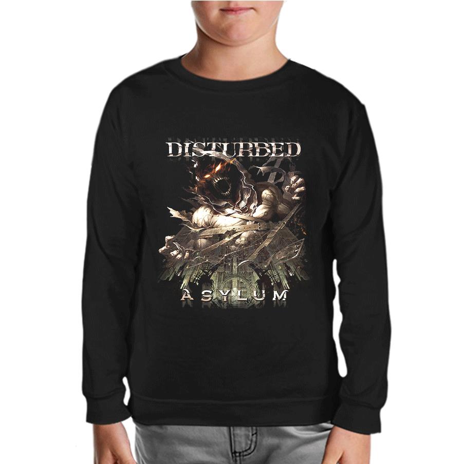 Disturbed - Asylum Siyah Çocuk Sweatshirt