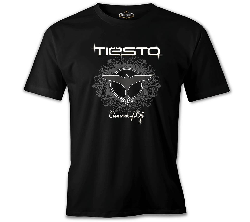 Dj Tiesto - Elements of Life Siyah Erkek Tshirt