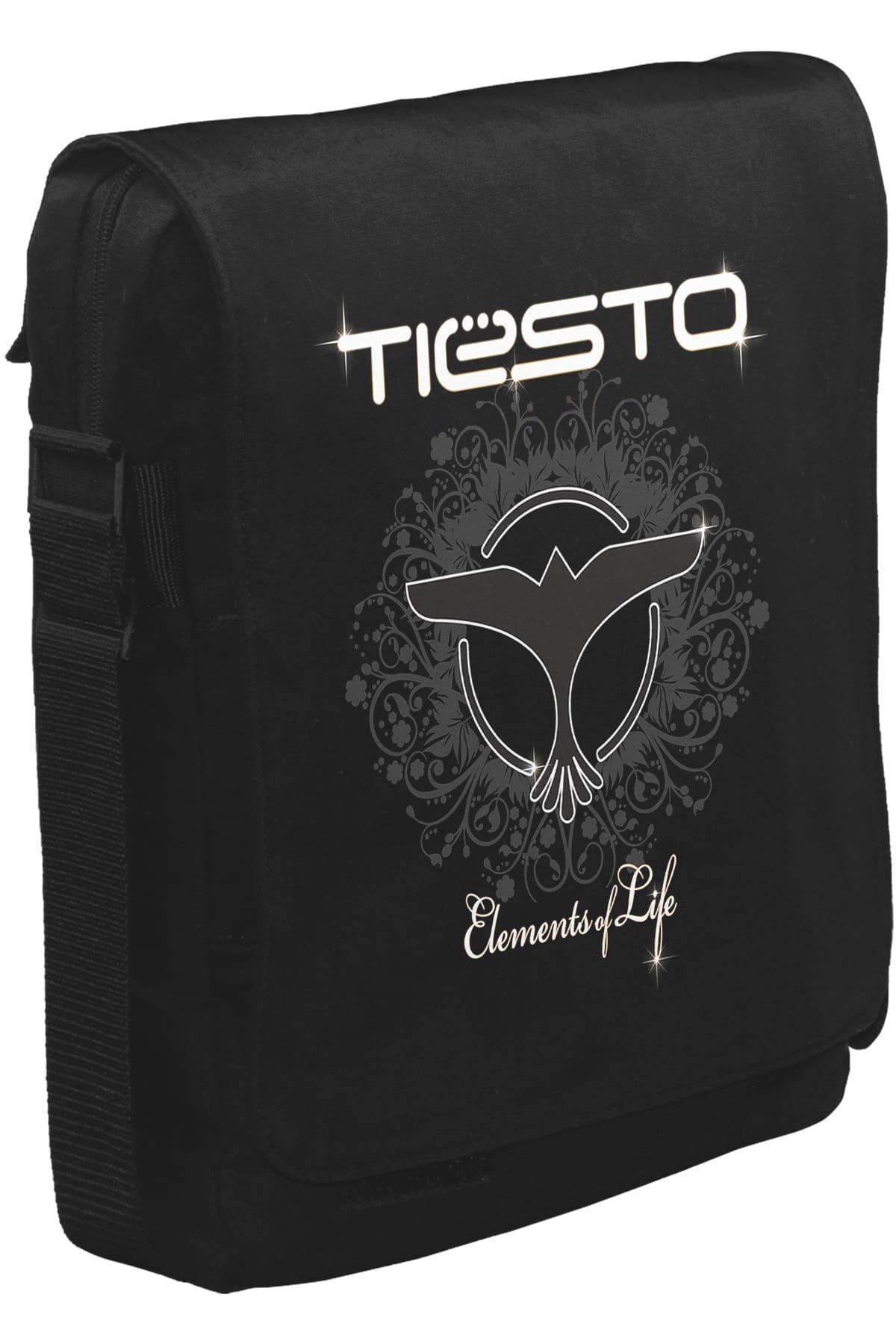 Dj Tiesto - Elements of Life Unisex Siyah Postacı Çanta