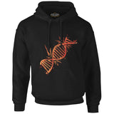 DNA Chain Exploding Black Men's Zipperless Hoodie