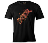 DNA Chain Exploding Black Men's Tshirt