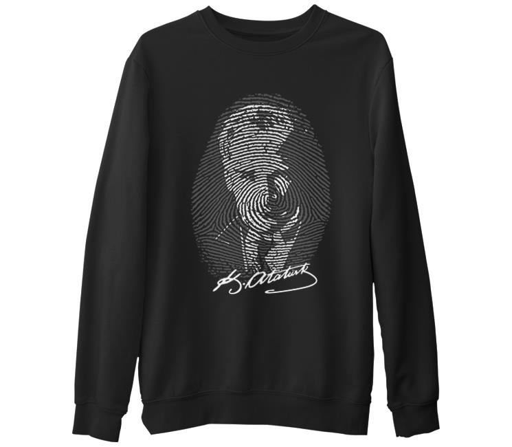 It's in Our DNA - Atatürk Black Men's Thick Sweatshirt