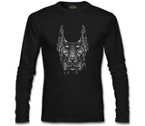 Doberman Dog Realistic Black Men's Sweatshirt