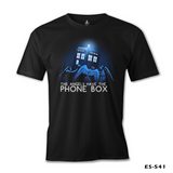 Doctor Who - Angels Have The Phone Box Black Men's Tshirt