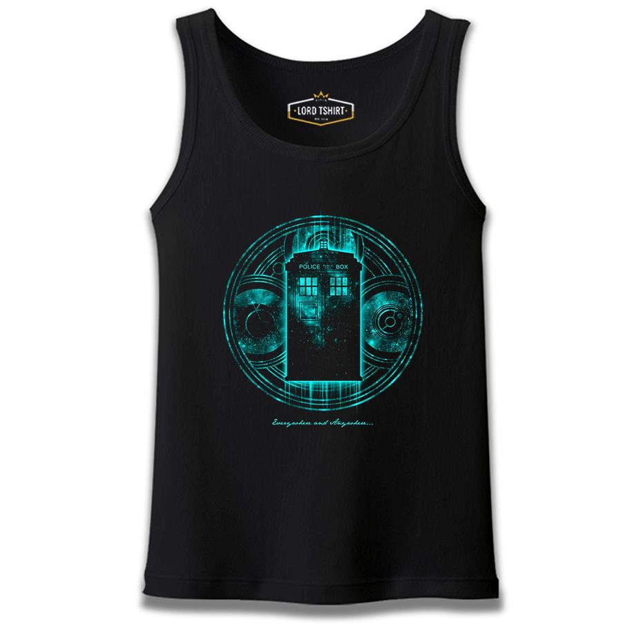 Doctor Who - Anywhere Siyah Erkek Atlet