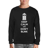 Doctor Who - Don't Blink Siyah Çocuk Sweatshirt