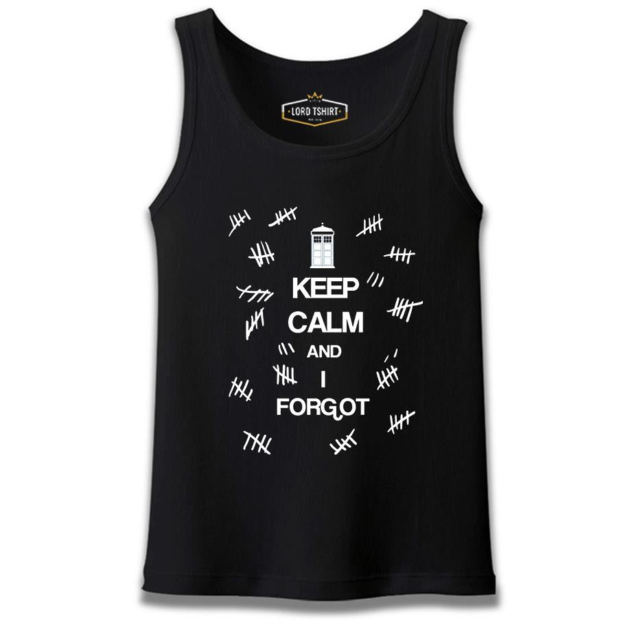 Doctor Who - Keep Calm and i Forgot Black Male Athlete