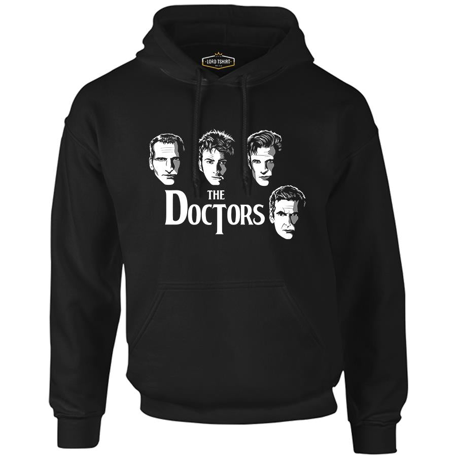 Doctor Who - The Doctors Black Men's Zipperless Hoodie