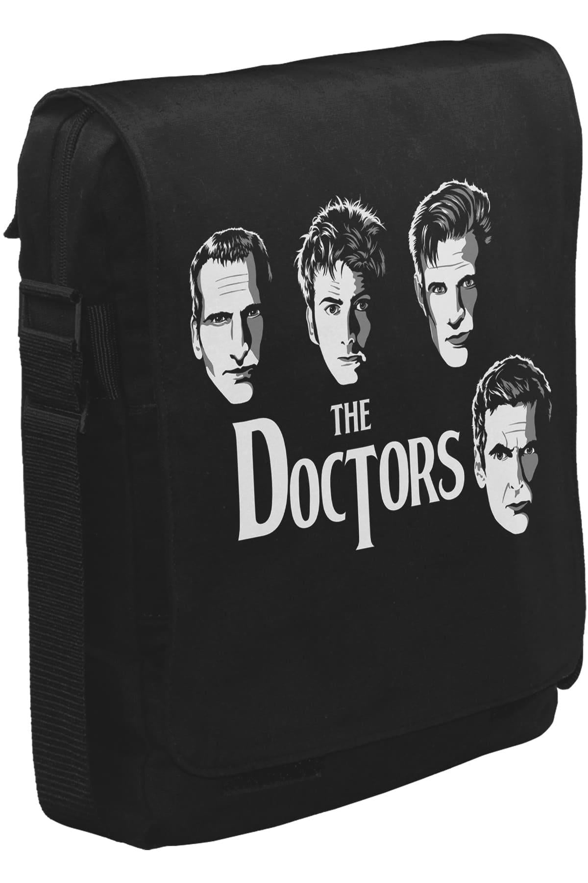 Doctor Who - The Doctors Unisex Siyah Postacı Çanta