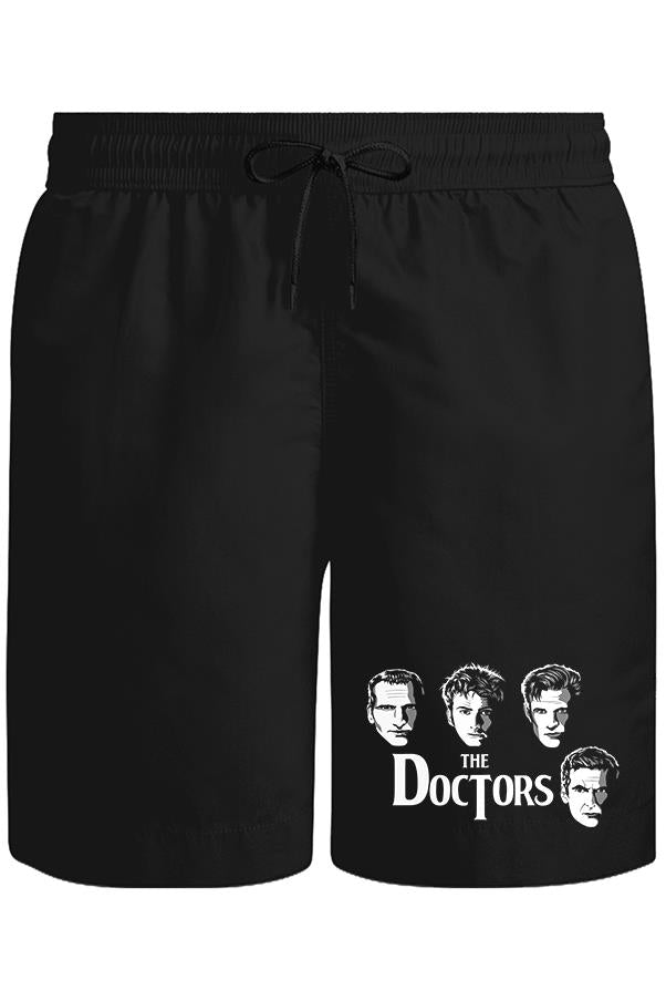 Doctor Who - The Doctors Unisex Siyah Şort
