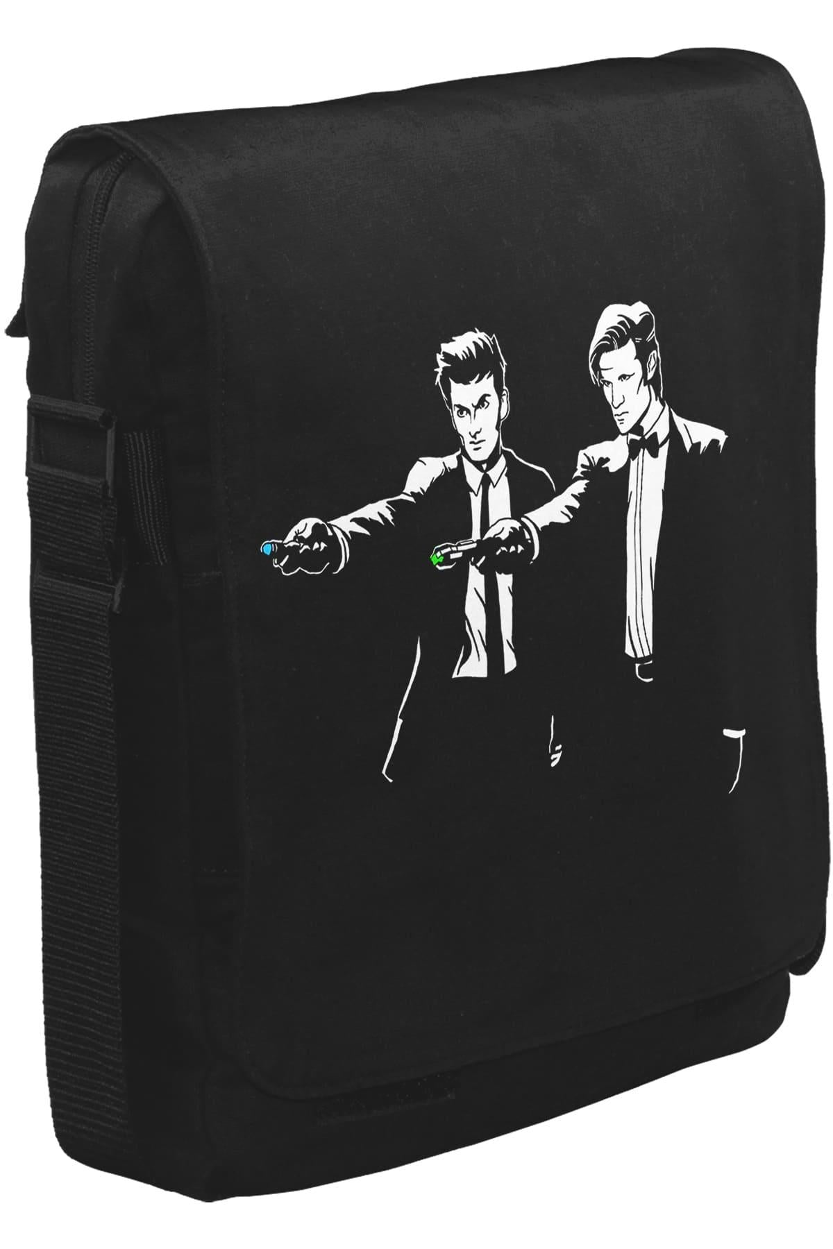 Doctor Who - Timefiction Unisex Siyah Postacı Çanta