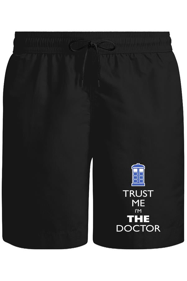 Doctor Who - Trust me I'm a Doctor Unisex Siyah Şort