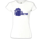 Doctor Who - Trust Me I'm The Doctor Beyaz Kadın Tshirt