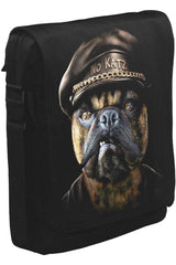 Dog the Police Unisex Siyah Postacı Çanta
