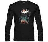 Nature Adventure Camping Silhouette Black Men's Sweatshirt