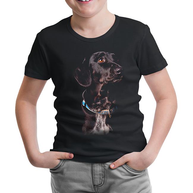 Doggy Dog Black Kids Tshirt