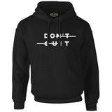 Don't Quit Black Men's Zipperless Hoodie