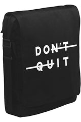 Don't Quit Unisex Siyah Postacı Çanta